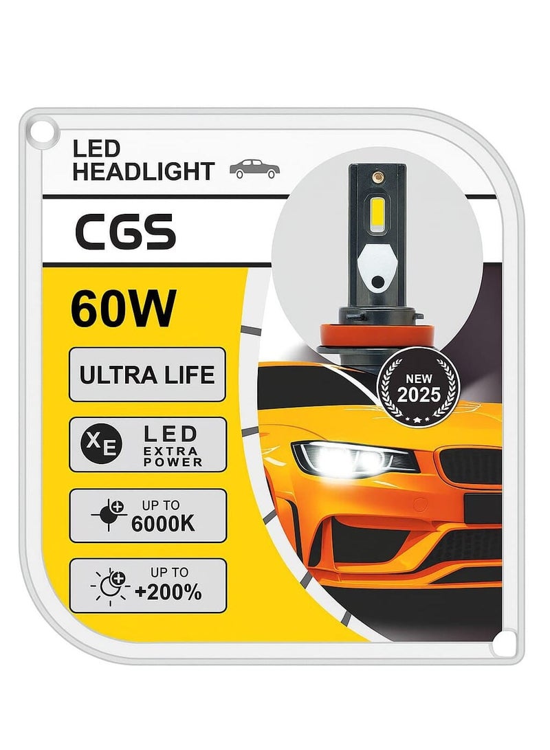 CGS LED Headlight Bulb Kit for Car 60w - H1 - Image 1