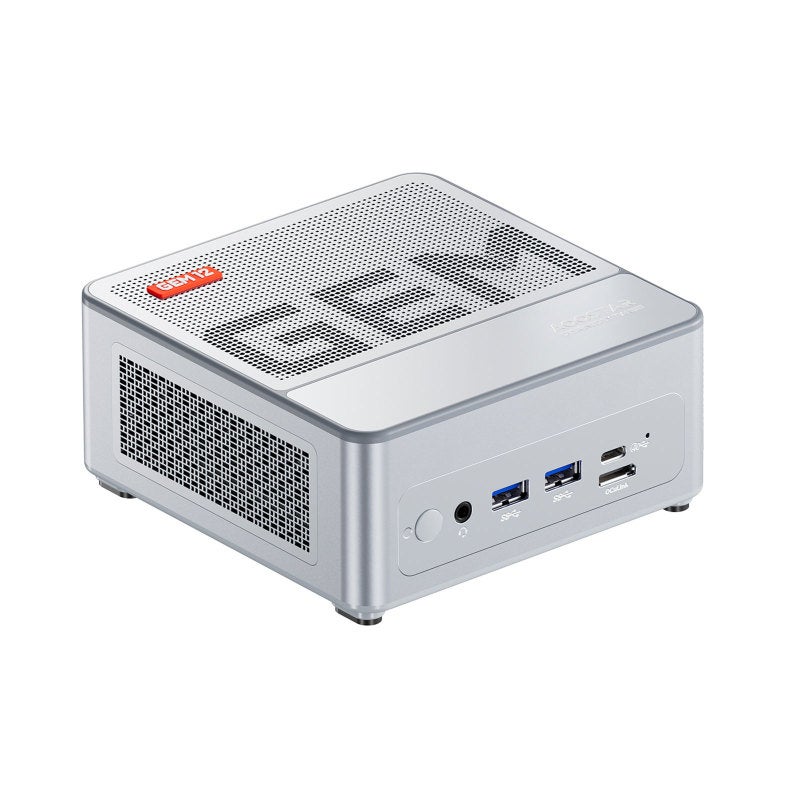 حاسوب شخصي صغير (Mini PC): معالج عالي الأداء فضي AMD Ryzen 9 6900HX ب8 نوى و16 خيط وسرعة 4.9 جيجاهرتز - تخزين عالي السعة يصل إلى 4 تيرابايت بتوسيع SSD PCIE4.0x4 عرض شاشات متعددة مع إخراج 4 شاشات للعمل من المنزل - Image 1