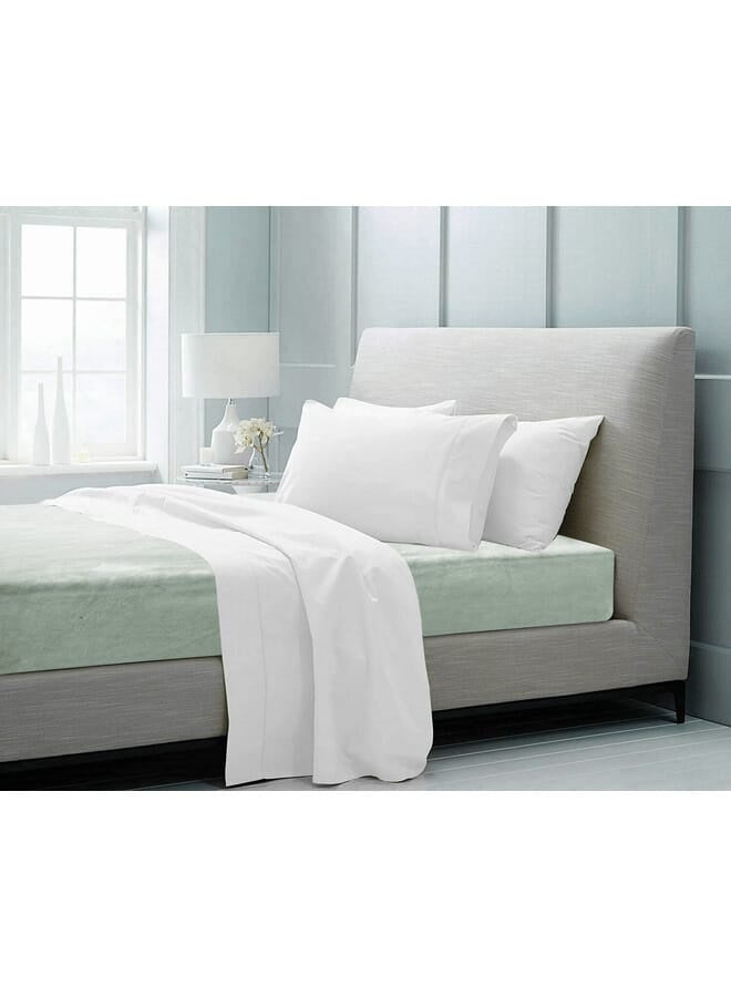 مورانو مفرد ملاءة مخملية ملائمة 120 × 200 × 25 سم - نعناعي - Image 2