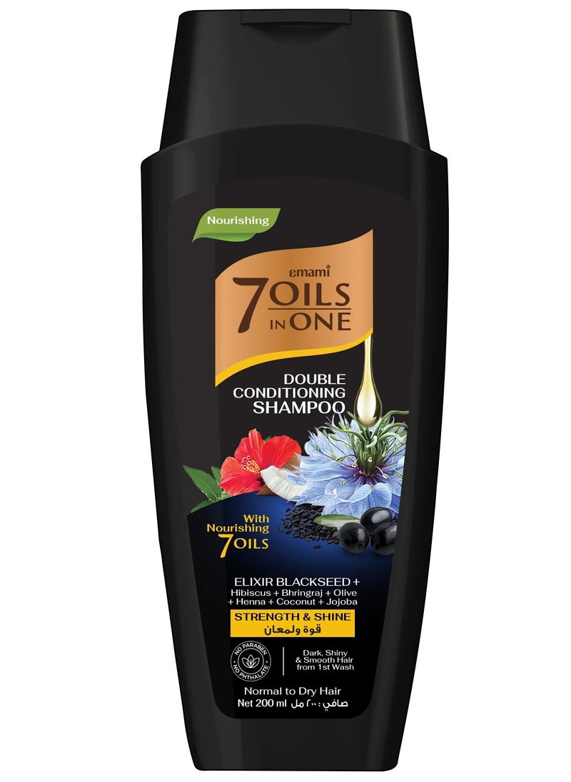 emami 7 Oils in One Double Conditioning Shampoo Elixir Blackseed 200ml 
