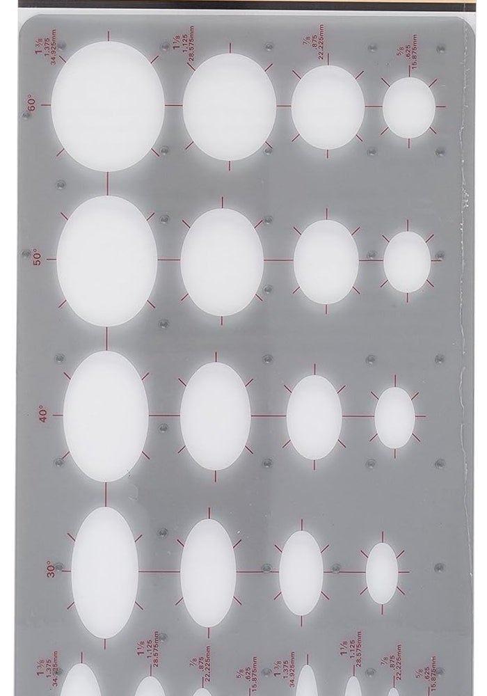 Pickett Master Ellipse Template (1270I) - Precision Drawing Tool for Ellipses