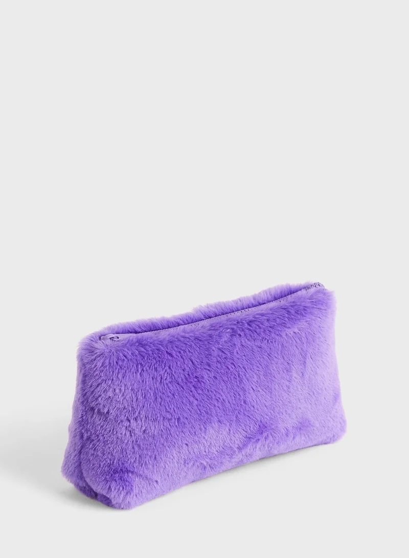 H&M Fluffy pencil case