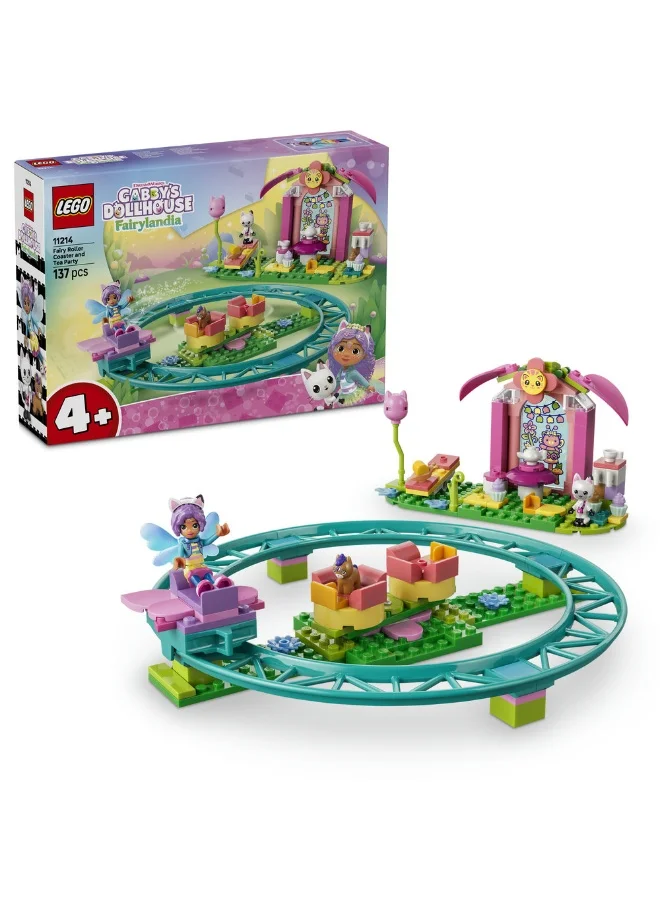 ليغو ‏Gabby's Dollhouse أفعوانية الجنية وحفلة الشاي، لعبة بناء للأطفال بعمر ٤ سنوات وأكثر (١٣٧ قطعة) 11214