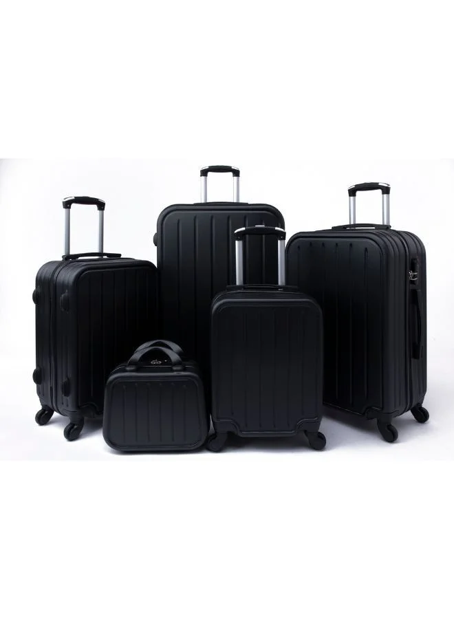 LIMRA Limra Luggage Trolley Bags set of 5 Pcs ,Black