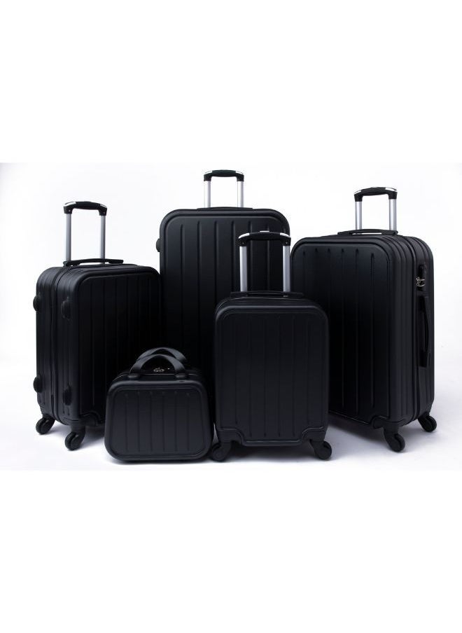 LIMRA Limra Luggage Trolley Bags set of 5 Pcs ,Black  - Image 1