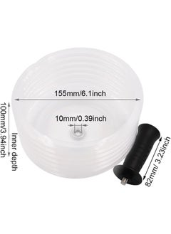 ARQIVO ARQIVO Dust Collection Tool Electric Hammer Drill Dust Collector With 1 Styles Universal Hole Drilling Dust Bowl General Purpose Design Hole Opener Dust Cover Dust Catcher Hole Saw Transparent  - Image 2