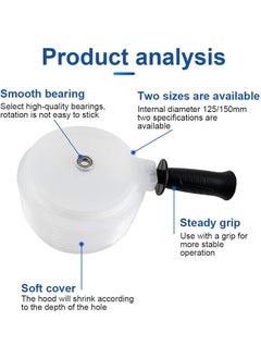ARQIVO ARQIVO Dust Collection Tool Electric Hammer Drill Dust Collector With 1 Styles Universal Hole Drilling Dust Bowl General Purpose Design Hole Opener Dust Cover Dust Catcher Hole Saw Transparent  - Image 5