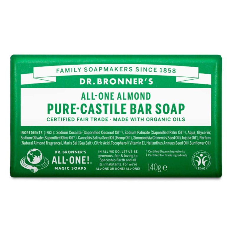 Dr. Bronner's DR BRONNERs OBAL05 AllOne Hemp Almond PureCastile Bar Soap 5ounces