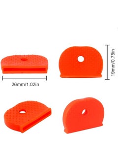 Generic 20 pieces of round key organizer covers, 10 different colors. Each color has two pieces. Its function helps you to quickly distinguish and identify your key and separate similar keys such as home or work keys. It can be a decorative addition to your keys. Easy to install and remove. Flexible, water and fade resistant. The cover is suitable for keys with round, square, triangular or hexagonal heads. The colors are black, white, brown, red, blue, yellow, orange, purple, dark green and light green. 20 pieces  - Image 2