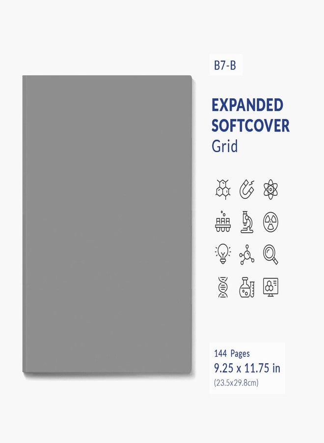 Vela Sciences Advanced B7-B Expanded Softcover Lab Notebook, 9.25 x 11.75 in (23.5 x 30 cm), 144 Pages, Permanent Bound, 70lb Heavyweight Paper (1-Pack, Grid) - Image 2