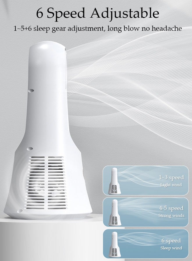 DUNISO Air Multiplier Bladeless Fan Desktop Fan Portable Bladeless Fan With 6-Speed Personal Fan,Outdoor, Bedroom, Household Electric Silent Desktop Fan With Aromatherapy Box - Image 3