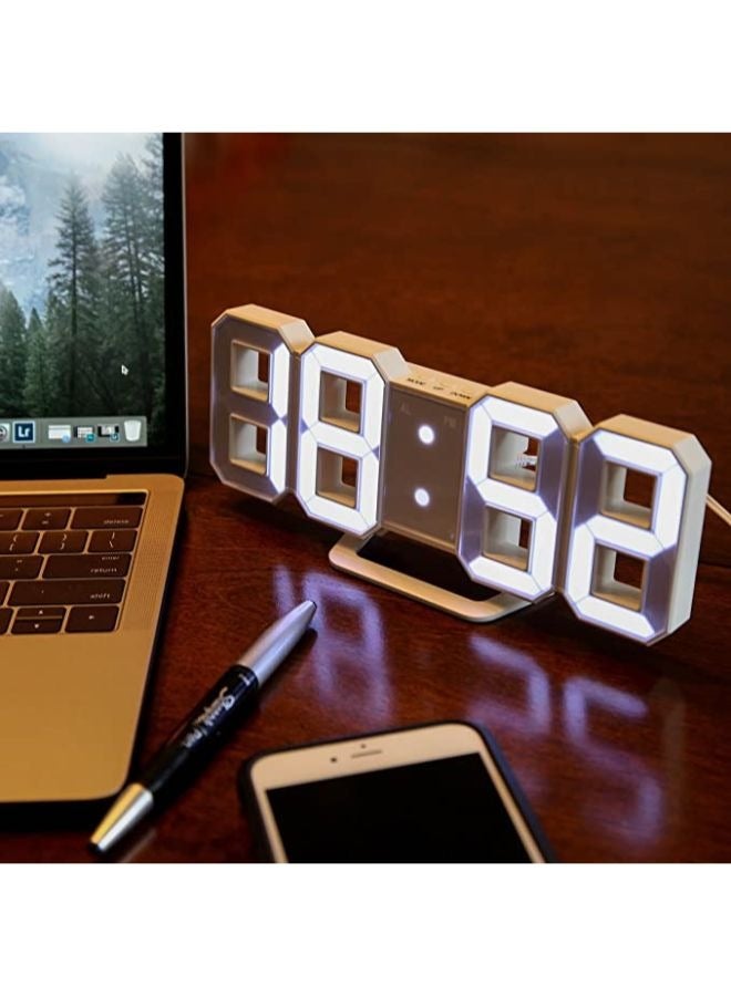 Digital Wall Clock Table Desktop Alarm Clock Adjustable Luminance Nightlight For Home Living Room Office  - Image 4