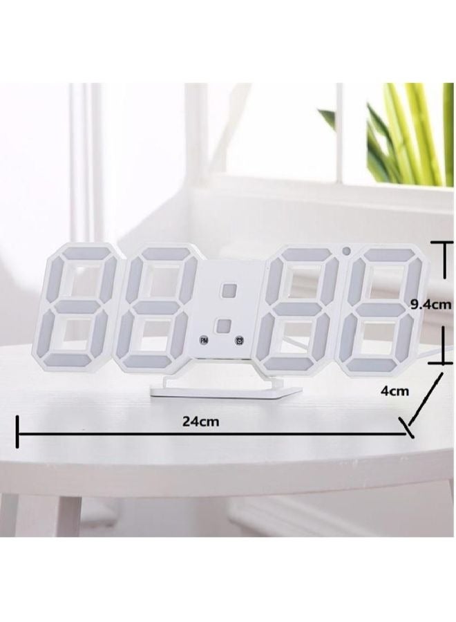 Digital Wall Clock Table Desktop Alarm Clock Adjustable Luminance Nightlight For Home Living Room Office  - Image 2