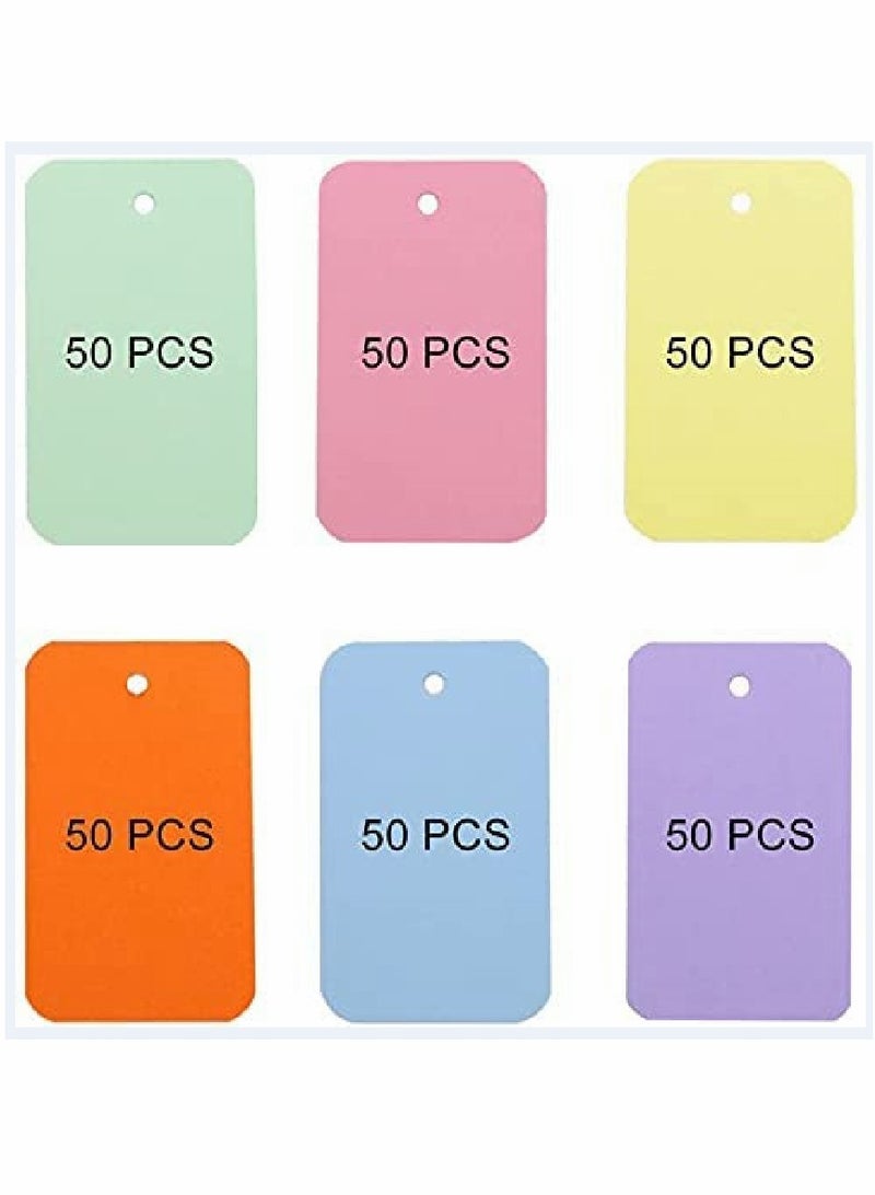 Excefore Multicolor Paper Binder Ring Easy Flip Flash Card Study Cards/Memo Scratch Pads/Bookmark/DIY Greeting Card/Index Card Stock/Note Card 300 Pieces 2 x 3.5 Inches - Image 4