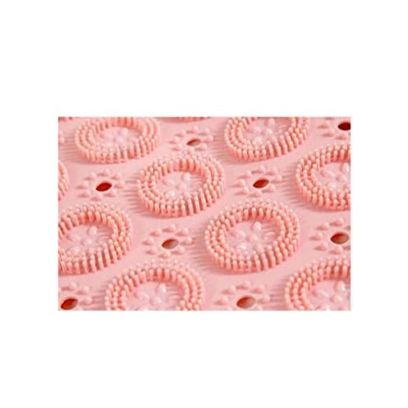 Non-slip Round shower Bath Tub mat Pink 55x55 MT-25-1 - Image 4