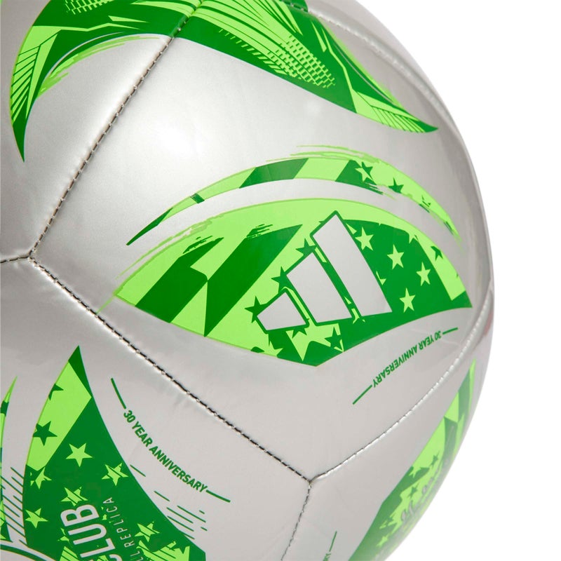 Adidas MLS Club Soccer Ball, Silver Metallic/Green, Size 4 | 1 Set - Image 4