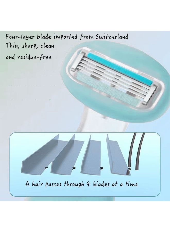 Generic Body Shaving Razor for Sensitive Skin – Gentle Grooming Razor for Men and Women, Non-Irritating Full Body Hair Removal Tool with Aloe Strip, Ideal for Legs, Underarms & Bikini Area  - Image 4