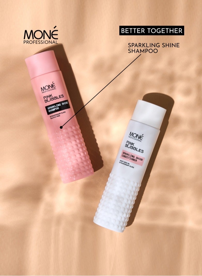 MONE Professional Sparkling Shine Conditioner - Luxurious Hydrating Conditioner For Dry And Damaged Hair, Infused With Sweet Almond Oil And Shea Butter For Ultimate Shine And Nourishment, 300 ml. - Image 4