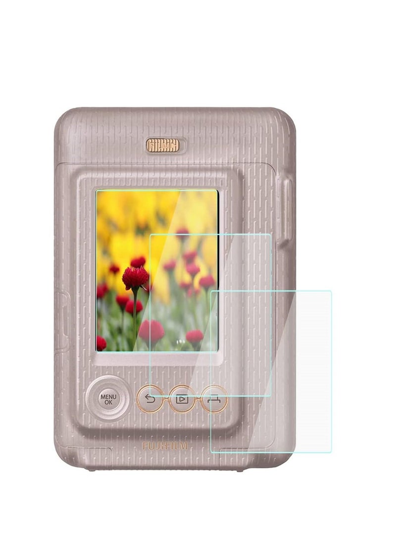 ميني شاشة التوقف متوافق مع فوجي فيلم ميني كاميرا / سوبر شفافة مقاومة للخدش فقاعة مجانا تشديد الزجاج غطاء - Image 1