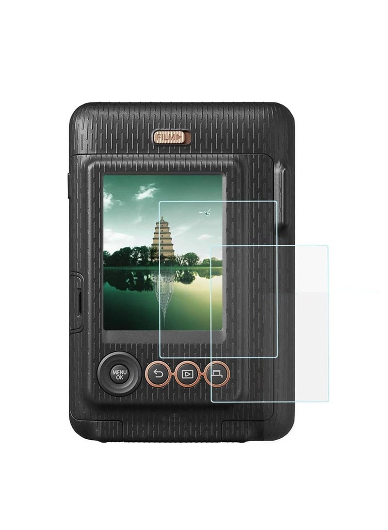 ميني شاشة التوقف متوافق مع فوجي فيلم ميني كاميرا / سوبر شفافة مقاومة للخدش فقاعة مجانا تشديد الزجاج غطاء - Image 4