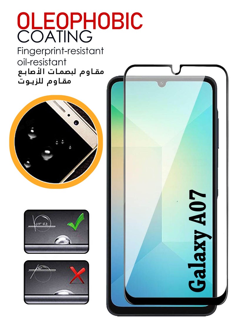 Waldic COMBO OFFER Samsung Galaxy A07 Silicone Case with Tempered Screen Protector | Designed for Samsung Galaxy A07 Case | Slim Flexible Soft Silicone Case Cover with Premium Tempered Glass Screen Protector Fit for Samsung Galaxy A07 - Black/Clear - Image 5