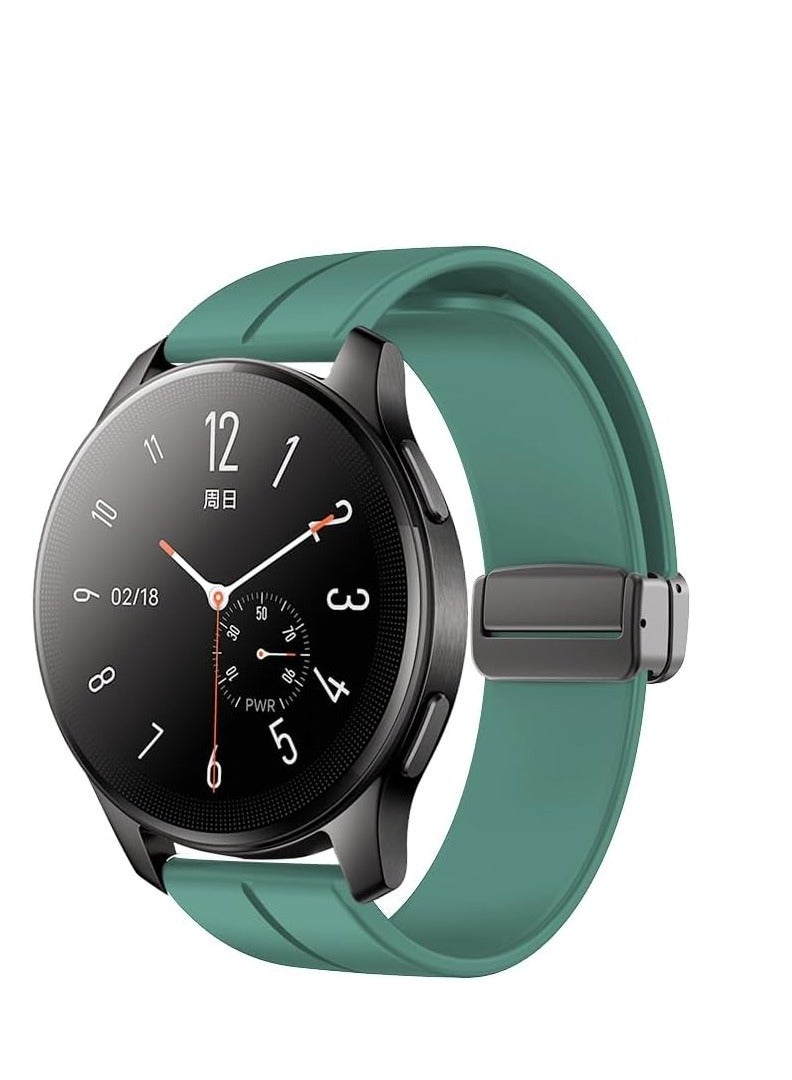 حزام ساعة مغناطيسي 16 ملم 18 ملم 19 ملم 20 ملم 22 ملم سوار ساعة رياضي من السيليكون الناعم للرجال والنساء - Image 3