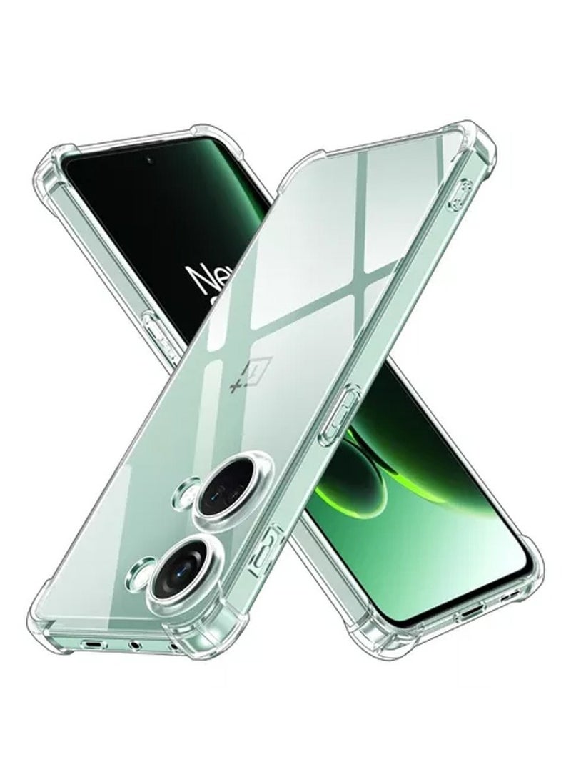 Techie حافظة زاوية ممتصة للصدمات من مادة TPU لهاتف OnePlus Nord 3 مع غطاء خلفي واقٍ شفاف لحماية عدسة الكاميرا - Image 1