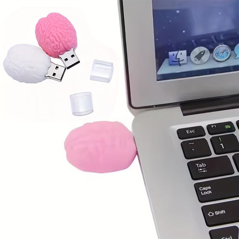 ذاكرة فلاش USB بحجم 128 غيغابايت على شكل كلى (أعضاء بشرية) وموديل جمجمة ودماغ (بندريف) - Image 2