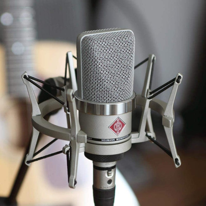 Neumann TLM 102 Studio Set - Cardioid Condenser Microphone Ideal for Home/Professional Studio Instrument Vocal Podcast Twitch recording - Nickel - Image 2