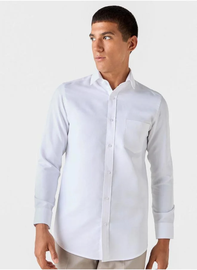 سبلاش فيڤ Set of 2 -Regular Fit Collared Shirt with Chest Pocket