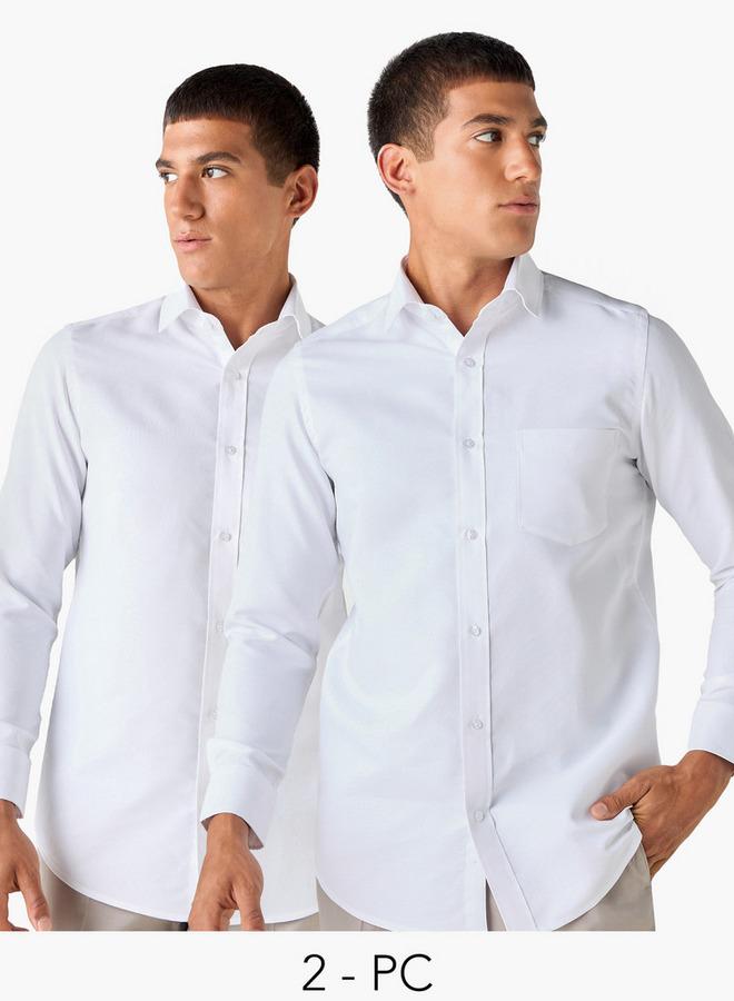 Splash FAV Set of 2 -Regular Fit Collared Shirt with Chest Pocket - Image 1