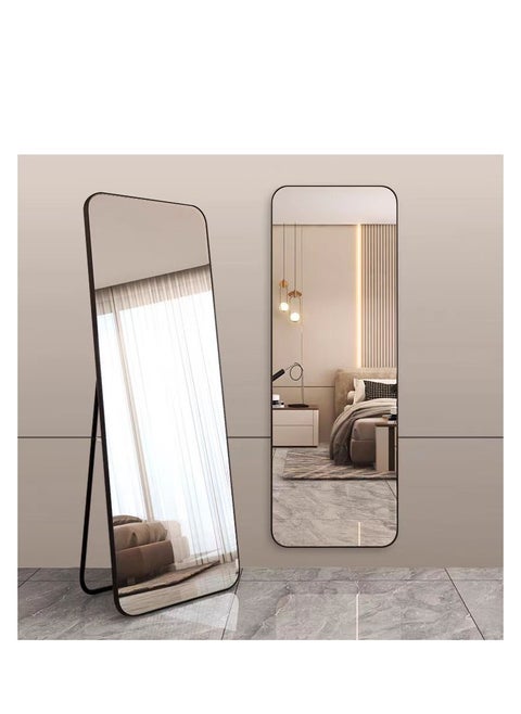 Full Length Mirror Standing Arched Large Standing Dressing Mirror Hanging Leaning Against Floor Mirrors Wall Mounted Mirror With Stand For Bedroom Locker Room Living Room