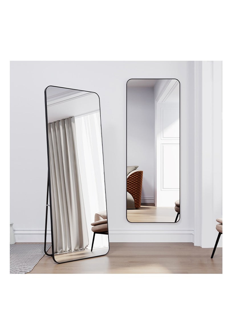 Generic - Full Length Mirror Standing Arched Large Standing Dressing Mirror Hanging Leaning Against Floor Mirrors Wall Mounted Mirror With Stand For Bedroom Locker Room Living Room - Image 1