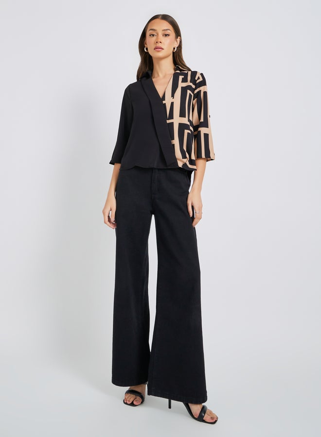 تايك تو قميص بأكمام قصيرة وطبعة جرافيك بقصة عادية - Image 2