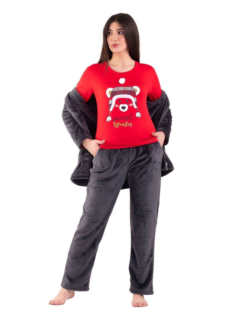 Dadoush Women's pajamas full of warmth and elegance for a distinctive winter look  - Image 2