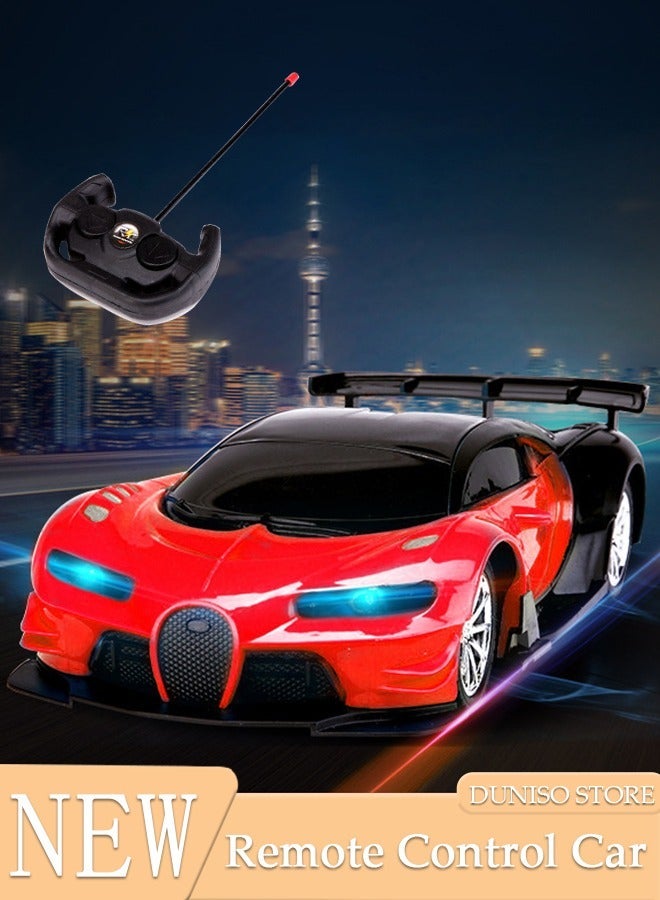 DUNISO Remote Control High Speed â€‹â€‹Drift Red Bugatti Car Rechargeable Remote Control Electric Sports Racing Toy Car Realistic Model Car with LED Light Birthday Hobby Gift for Kids, Girls, Boys, Toddlers - Image 1