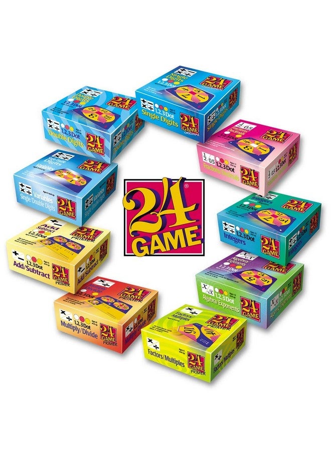 24 Game 24 GAME 96-Card Deck: Integers Math Card Game  - Image 2