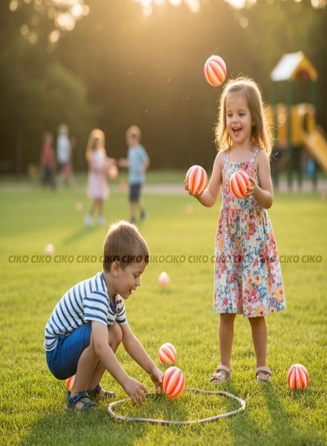 Ciko Multicolour Plastic Balls for Kids | Fun Ball | Exercise & Fitness Non-Toxic, Soft and Safe | for Kids 12 Months + | Multi Choice Play Home, Pool, Outdoor (Muskmelon 12 Balls) - Image 2