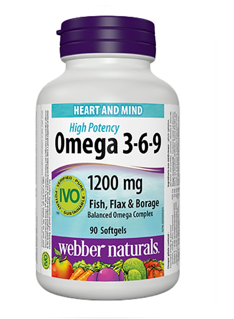 WEBBER NATURALS HP OMEGA 369 120MG S/G 90'S