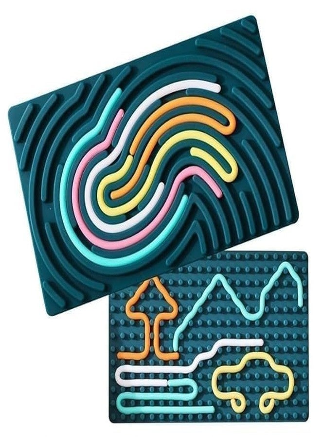 JPK Creative Silicone Tracing Board for Kids | Reusable Early Learning Fine Motor Skill Activity Toy | Colorful Flexible Rope Tracing Maze Board for Shapes, Patterns| Educational Toy for Boys & Girls - Image 1