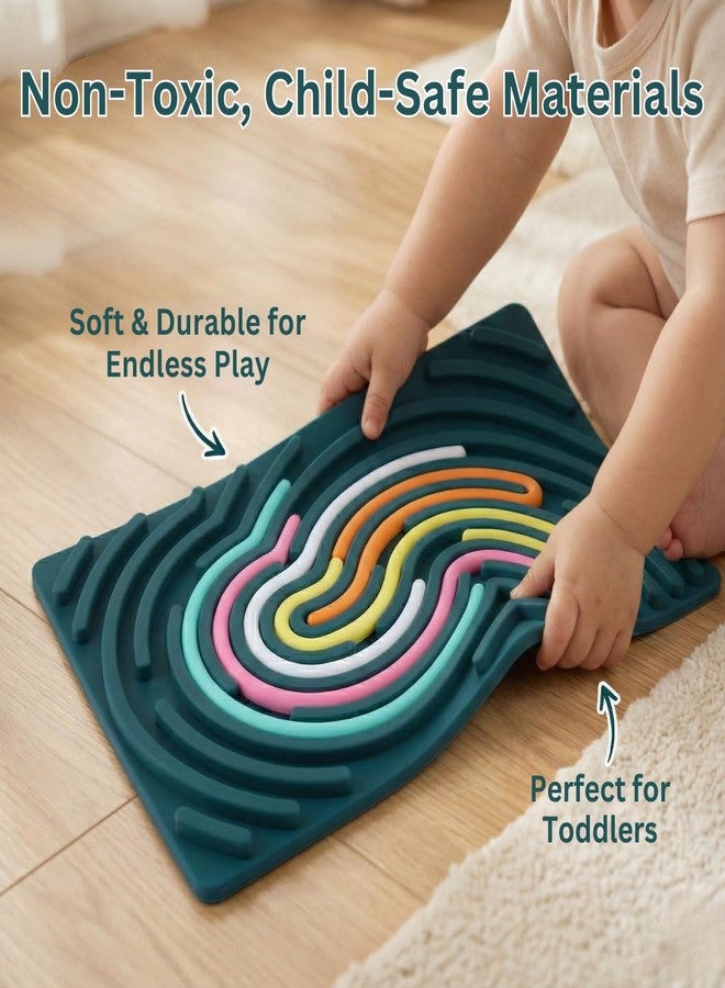 JPK Creative Silicone Tracing Board for Kids | Reusable Early Learning Fine Motor Skill Activity Toy | Colorful Flexible Rope Tracing Maze Board for Shapes, Patterns| Educational Toy for Boys & Girls - Image 5