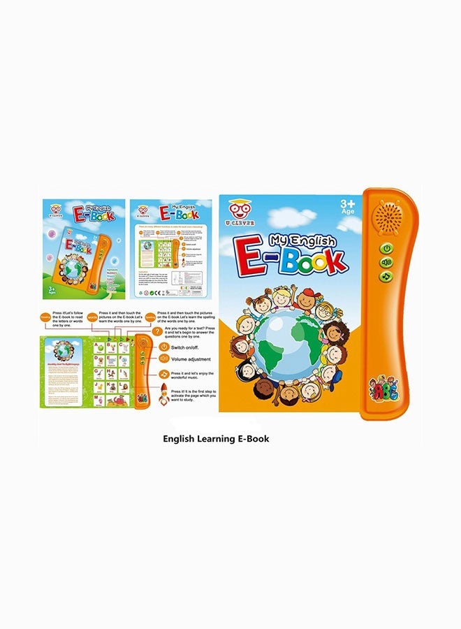 يو كليفر قارئ كتب إلكترونية تعليمية مبكرة للأطفال، كتاب صوتي وجهاز تعلم حروف الأبجدية والكلمات الأساسية - Image 1
