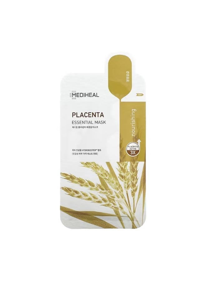 MEDIHEAL Placenta Essential Beauty Mask 1 Sheet 0.81 fl oz 24 ml  - Image 1