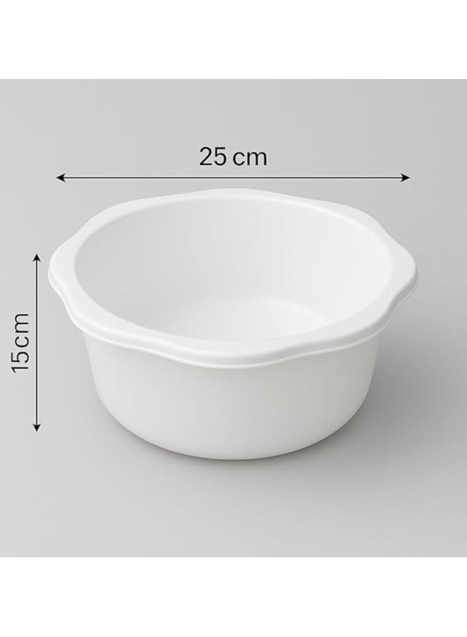 Master Gold High Quality Plastic Tub 25cm 6L | Versatile Bucket for Kitchen, Laundry, Cleaning | Durable, Lightweight and Portable - Image 3