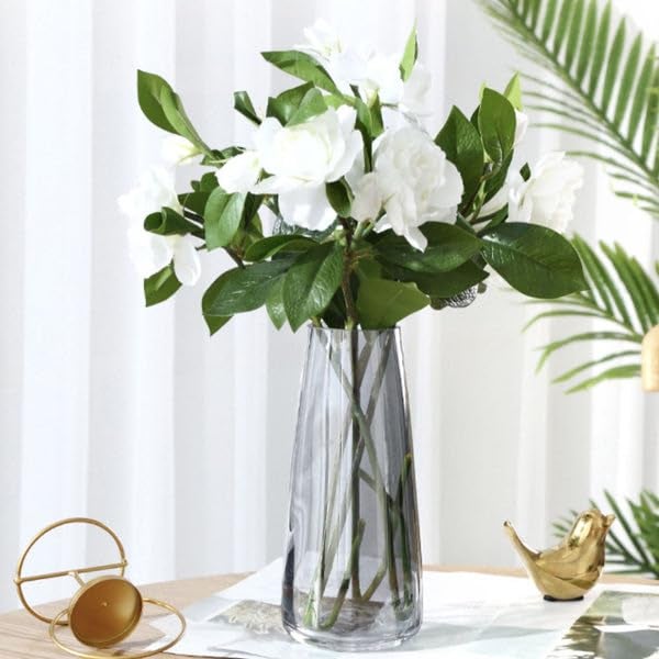 Clovefry Decorative Vases for Flowers Plants, Home Décor Office Living Table Decoration,Vases for Home Decor, Luster Glass Vase,Modern Glass Vase - (Approx 7 Inches Height) (Black) - Image 4