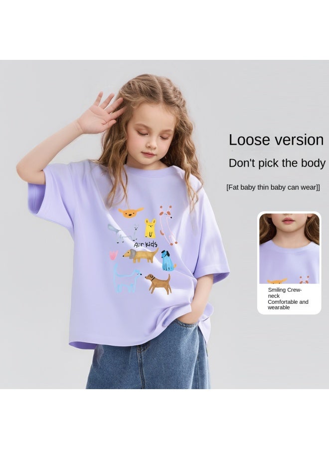 abckids Boys' Short Sleeve Cotton T-shirt, 25 Summer Girls' Half Sleeve Thin Breathable Teen Top - Image 4