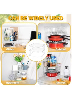 Kheera 3-Tier Kitchen Organizers And Storage Shelves - Kitchen Cabinet Organizer - Kitchen Organizer Shelf - Corner Shelf Kitchen - Countertop Organizer - Plates & Dishes Organizer - Kitchen Rack  - Image 5