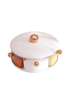 FALMER 5 Grid Spice Jar Organizer (Round- Random Color)  - Image 2