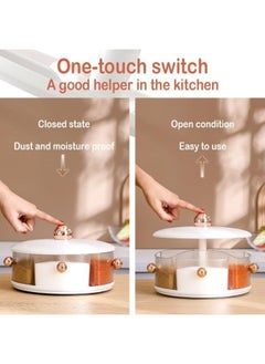 FALMER 5 Grid Spice Jar Organizer (Round- Random Color)  - Image 3