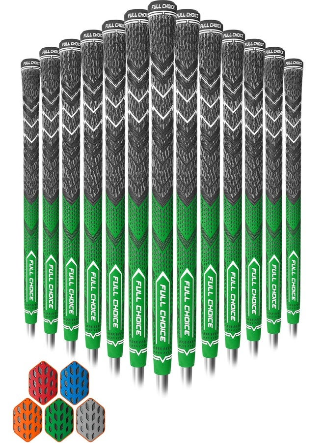 Full Choice Rubber Golf Club Grips - Cord Rubber Compound for Advanced Texture Control, High Feedback, Traction, and Non-Slip Design. Exceptional All-Weather Performance (13 Grips) - Image 1